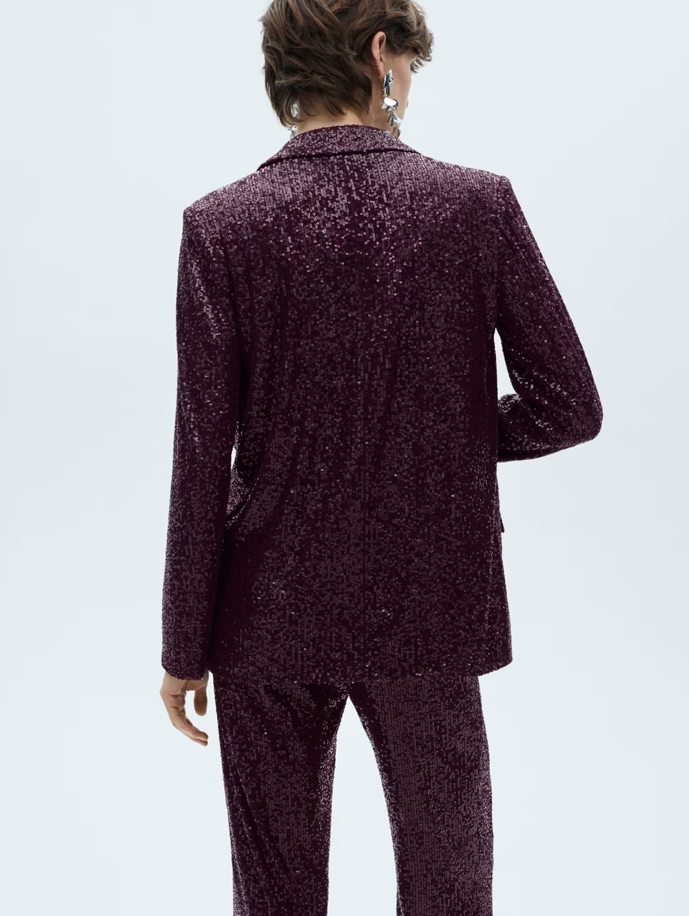 MANGO Sequined Blazer - Picture 2 of 5